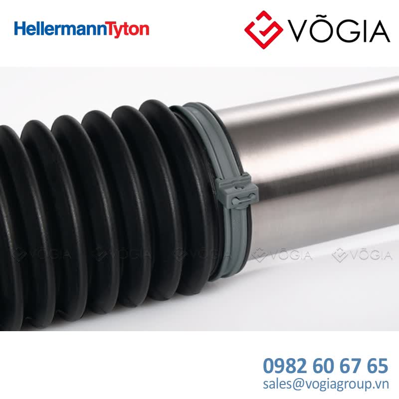 Dây thít cáp trơn - Cable tie not serrated vibration absorbing, 3370x80mm, ∅80-860mm, black, 50pcs - KR8/33-PA66UV-BK