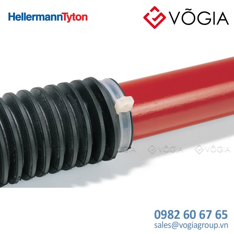 Dây thít cáp trơn - Cable tie not serrated vibration absorbing, 3370x80mm, ∅80-860mm, black, 50pcs - KR8/33-PA66HS-BK