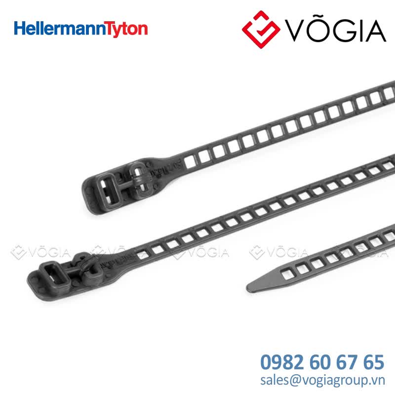 Dây thít (dây rút) cáp có thể tháo rời - Releasable cable tie, 180x70mm, ∅100-450mm, 57N, black, 50pcs - SRT1807-TPU-BK