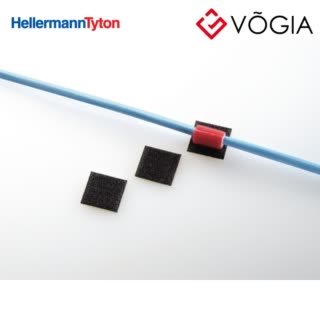 Dây thít (dây rút) cáp có thể tháo rời - Hook and loop cable tie, 26x25mm, black, 100pc - GT-ST-PA-BK