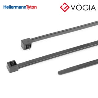 Dây thít (dây rút) cáp có thể tháo rời - Releasable cable tie, 300x46mm, ∅50-810mm, 200N, black, 100pcs - RELK2I-PA66-BK