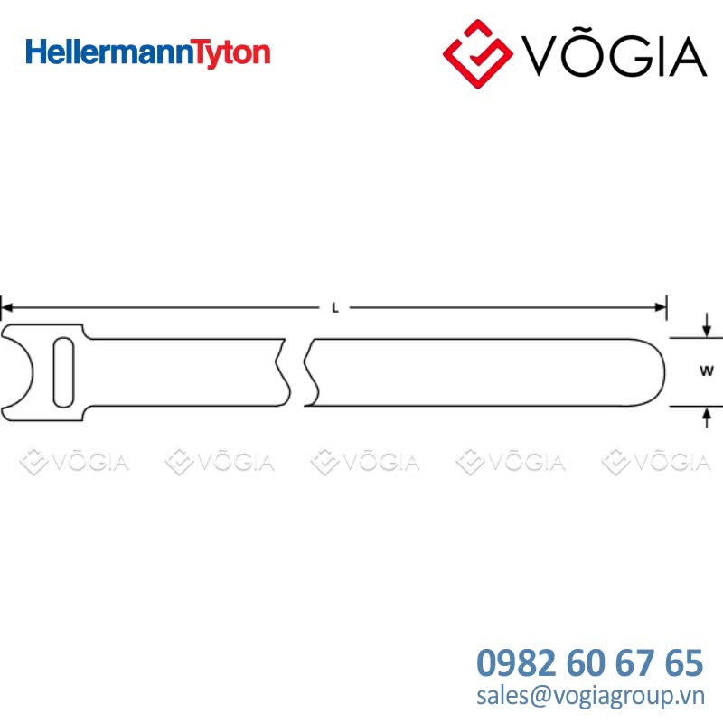 Dây thít (dây rút) cáp có thể tháo rời - Hook and loop cable tie, 5000x10mm, blue, 5m - GTRU-5W10-PA/PP-BU
