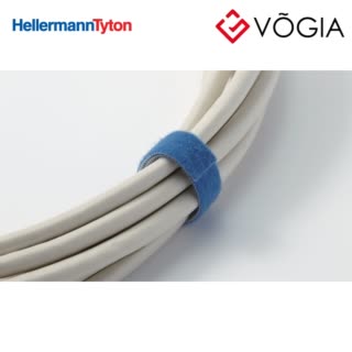 Dây thít (dây rút) cáp có thể tháo rời - Hook and loop cable tie, 5000x10mm, blue, 5m - GTRU-5W10-PA/PP-BU