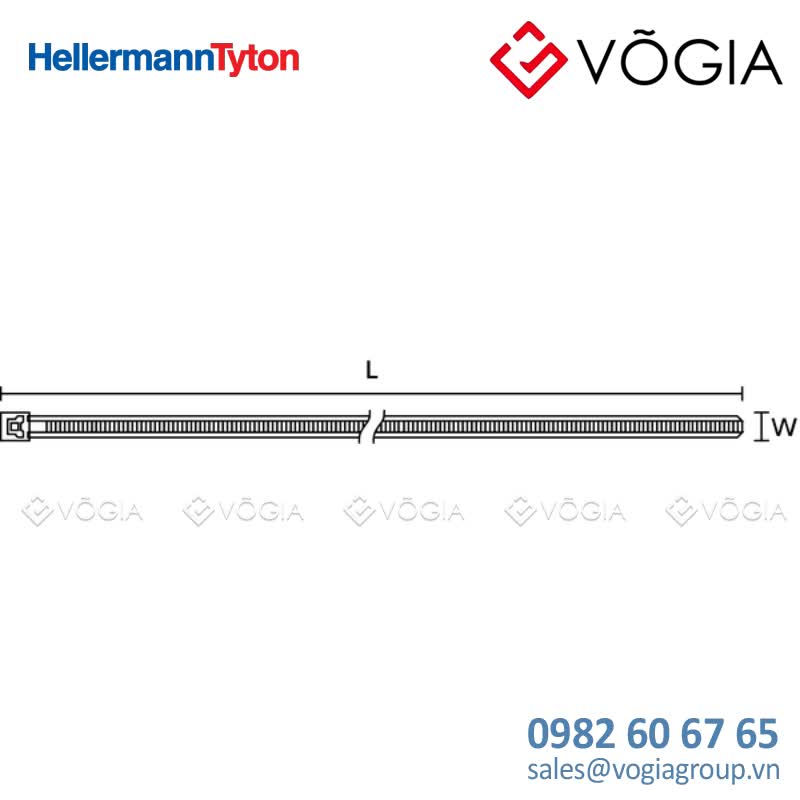 Dây thít (dây rút) cáp có thể tháo rời - Releasable cable tie, 1960x48mm, ∅20-500mm, 245N, natural, 25pcs - LR55R-PA66-NA