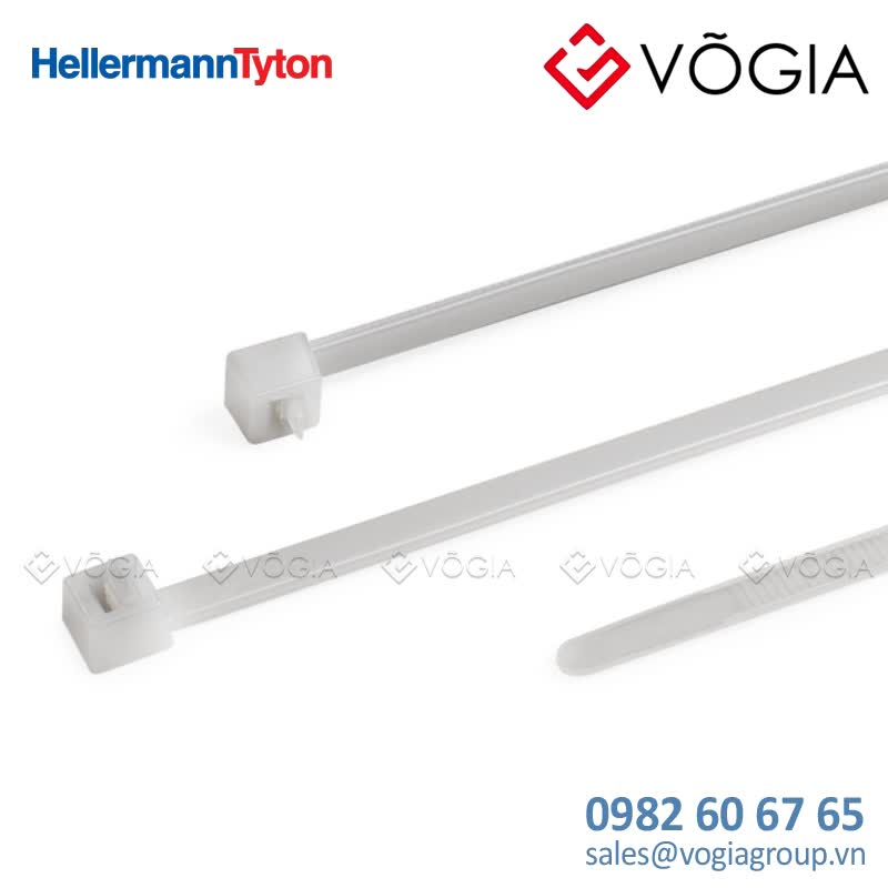 Dây thít (dây rút) cáp có thể tháo rời - Releasable cable tie, 350x46mm, ∅50-950mm, 200N, natural, 100pcs - RELK2L-PA66-NA