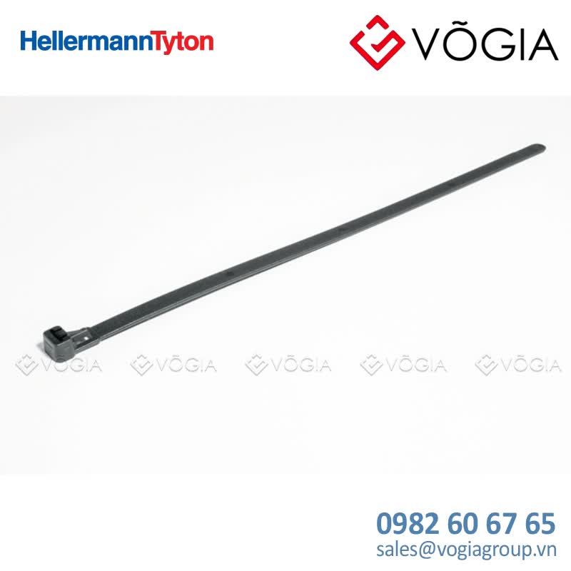 Dây thít (dây rút) cáp có thể tháo rời - Releasable cable tie, 150x76mm, ∅60-350mm, 200N, black, 100pcs - REL140-PA66-BK