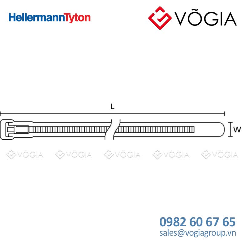 Dây thít (dây rút) cáp có thể tháo rời - Releasable cable tie, 150x76mm, ∅60-350mm, 200N, black, 100pcs - REL140-PA66-BK