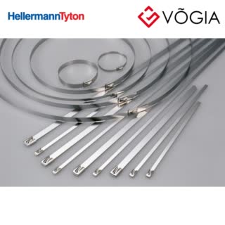 Dây thít (dây rút) cáp inox - Stainless steel cable tie, 200x79mm, ∅50mm, metal, 50pcs - SSB200H-6X-SS316-ML