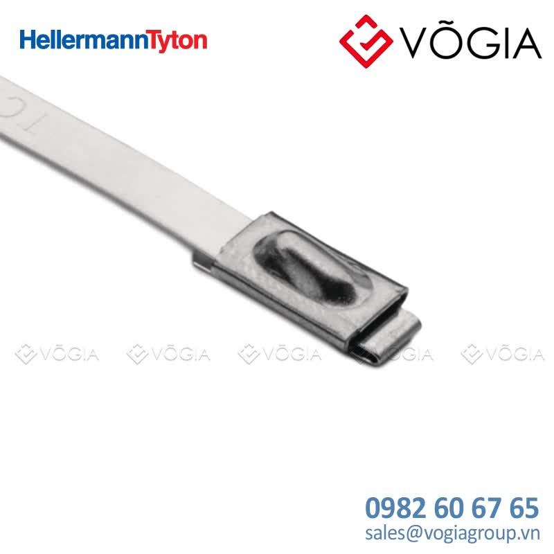 Dây thít (dây rút) cáp inox - Stainless steel cable tie, ball bearing lock, 2010x46mm, ∅120-500mm, metal, 100pcs - MBT8S-SS316L-ML