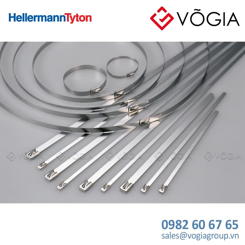 Dây thít (dây rút) cáp inox - Stainless steel cable tie, 1050x79mm, ∅318mm, metal, 25pcs - SSB1050H-6X-SS316-ML