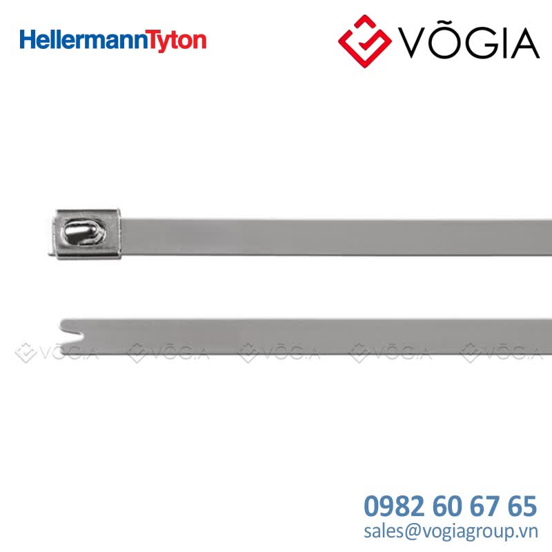 Dây thít (dây rút) cáp inox - Stainless steel cable tie, ball bearing lock, 5210x79mm, ∅120-1520mm, metal, 50pcs - MBT20H-SS316L-ML