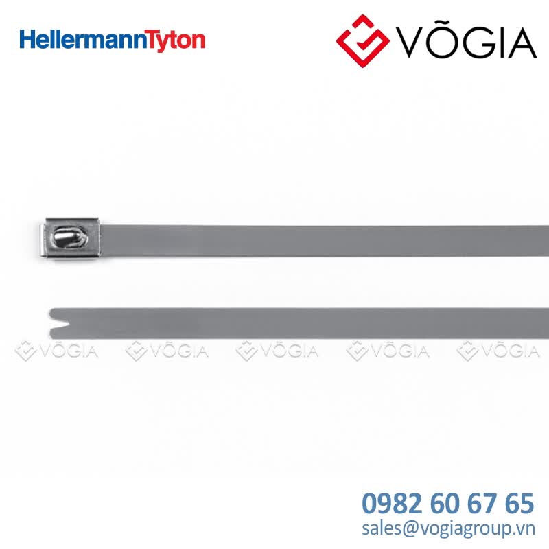 Dây thít (dây rút) cáp inox - Stainless steel cable tie, ball bearing lock, 5210x79mm, ∅120-1520mm, metal, 50pcs - MBT20H-SS316L-ML