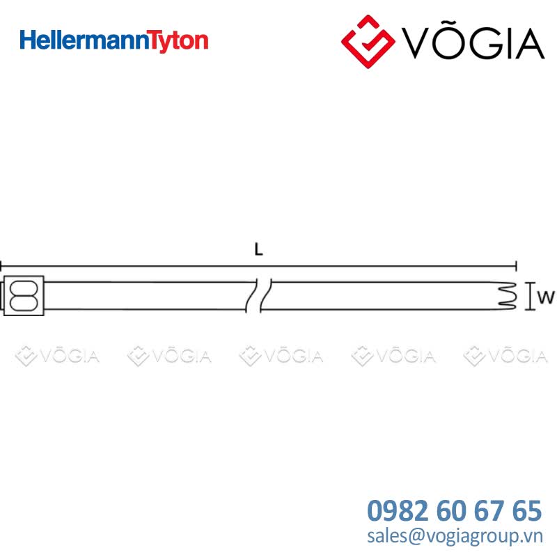 Dây thít (dây rút) cáp inox - Stainless steel cable tie, ball bearing lock, 5210x79mm, ∅120-1520mm, metal, 50pcs - MBT20H-SS316L-ML