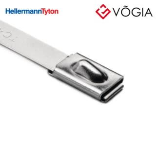 Dây thít (dây rút) cáp inox - Stainless steel cable tie, ball bearing lock, 5210x79mm, ∅120-1520mm, metal, 50pcs - MBT20H-SS316L-ML