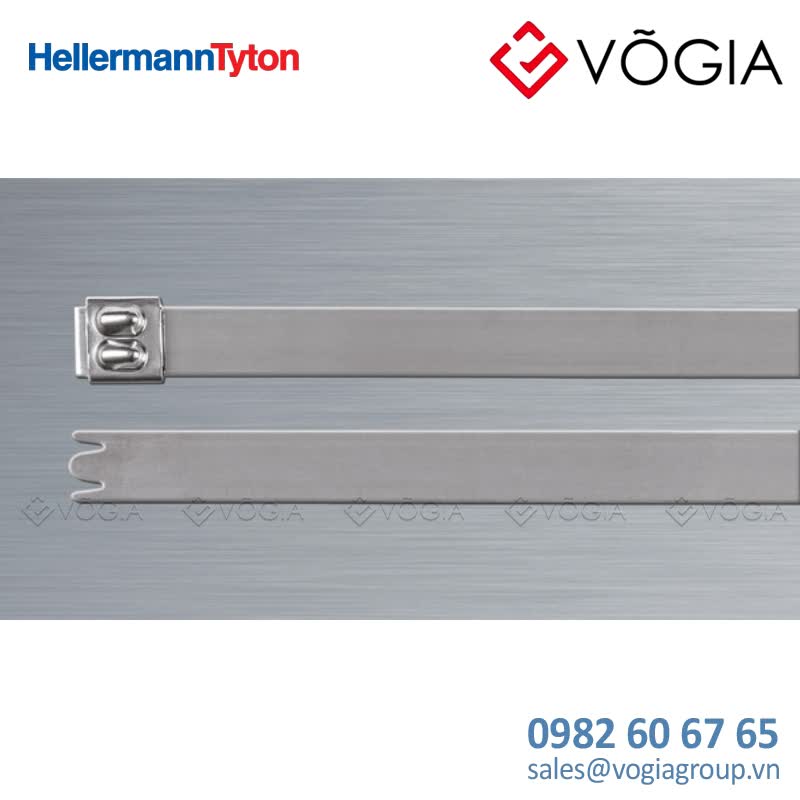 Dây thít (dây rút) cáp inox - Stainless steel cable tie, ball bearing lock, 838x79mm, ∅170-254mm, metal, 50pcs - MBT33H-SS316-ML