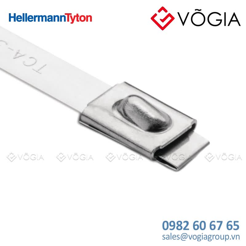 Dây thít (dây rút) cáp inox - Stainless steel cable tie, ball bearing lock, 8380x79mm, ∅120-2540mm, metal, 50pcs - MBT33H-SS316L-ML