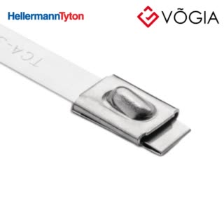 Dây thít (dây rút) cáp inox - Stainless steel cable tie, ball bearing lock, 8380x79mm, ∅120-2540mm, metal, 50pcs - MBT33H-SS316L-ML
