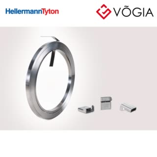 Dây thít (dây rút) cáp inox - Stainless steel cable tie, 305mx127mm, metal, 305m - MELS127T1-6-30-SS316-ML