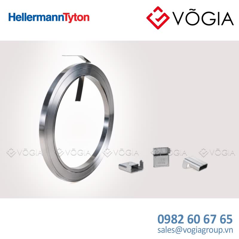 Dây thít (dây rút) cáp inox - Stainless steel cable tie, 61mx127mm, metal, 61m - MELS127T1-6-61-SS316-ML