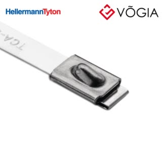 Dây thít (dây rút) cáp inox - Stainless steel cable tie, ball bearing lock, 6850x79mm, ∅120-2030mm, metal, 50pcs - MBT27H-SS316L-ML