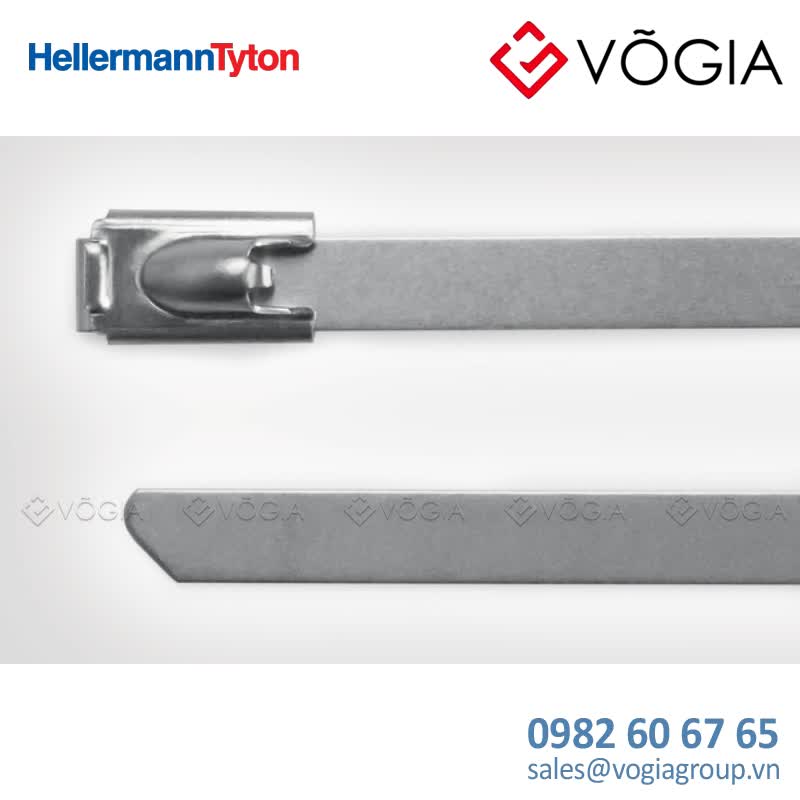 Dây thít (dây rút) cáp inox - Stainless steel cable tie, 125x46mm, silver, 100pcs - SST125X46-SS316-SR