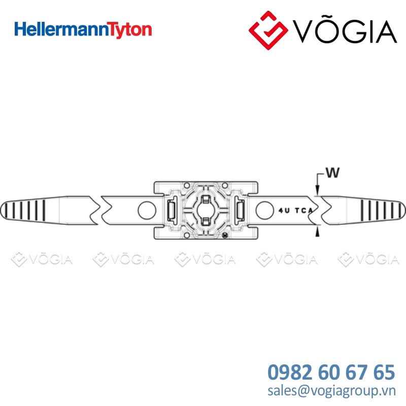 Dây thít cáp có đầu lắp cố định - Fixing tie for stud, ∅95-864mm, black, 250pcs - SDCTL-PA66HIRHSUV-BK