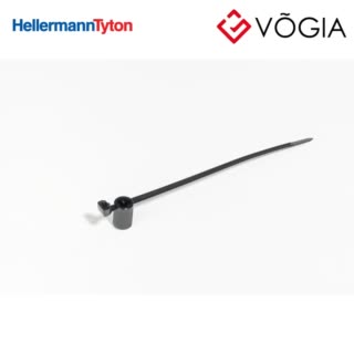 Dây thít cáp có đầu lắp cố định - Fixing tie for stud, ∅10-350mm, black, 1000pcs - T50SSBS6OT-E-PA66HS-BK