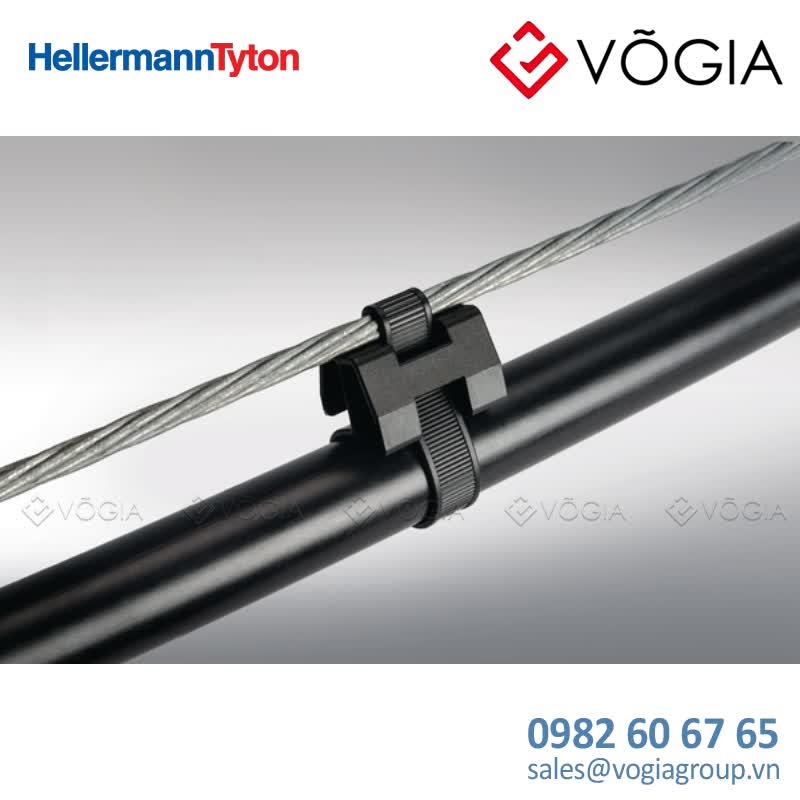 Dây thít cáp có đầu lắp cố định - Cable tie outside serrated for direct fixation, 4200x127mm, ∅1140mm, black, 500pc - TAS120L-PA66HIRHSUV-BK
