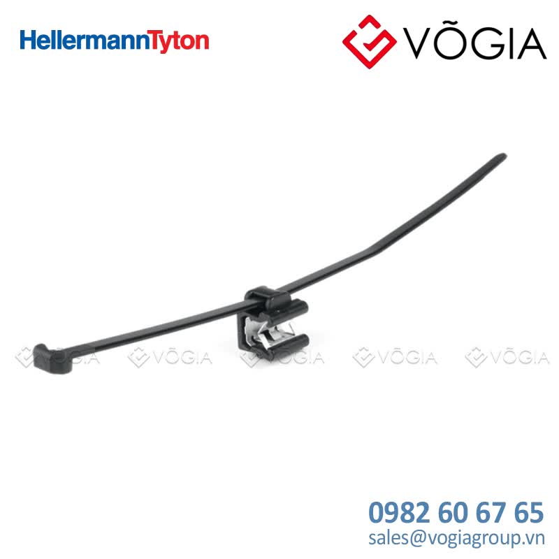 Dây thít cáp có đầu lắp cố định - Fixing tie for edge, outside serrated, ∅10-450mm, black, 500pcs - T50ROSEC24-PA66HS/PA66HIRHS-BK