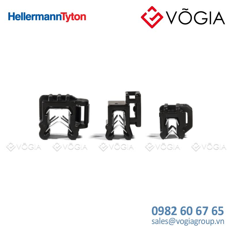 Dây thít cáp có đầu lắp cố định - Fixing tie for edge, outside serrated, ∅10-450mm, black, 500pcs - T50ROSEC24-PA66HS/PA66HIRHS-BK