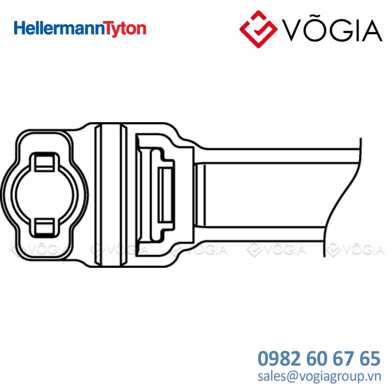 Dây thít cáp có đầu lắp cố định - Fixing tie for stud, inside serrated, ∅95-1050mm, black, 300pcs - WSR10MM-PA66HIRHSUV-BK