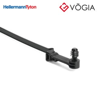 Dây thít cáp có đầu lắp cố định - Fixing tie for hole (round), ∅20-500mm, black, 500Carton - T50ROSFT56SO25R-PA12-BK