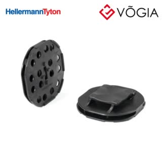 Giá đỡ cố định dây thít cáp - Cable tie mount for adhesive use, Wmax=13mm, black, 100Bag - PMB8-PA66/6HIRHS-BK