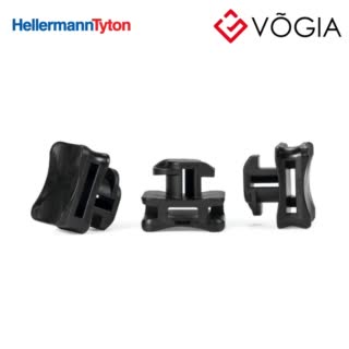 Giá đỡ cố định dây thít cáp - Aluminium frame mount for Item, W=100mm, T=53mm, black, 25pcs - ACFM7W10PT53-PA66/6HIRHS-BK