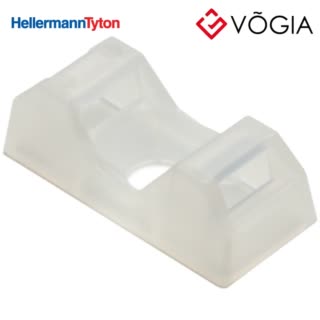 Giá đỡ cố định dây thít cáp - Cable tie mount for screw fixation, Wmax=50mm, ∅45 mm, M4 Screw, natural, 100pcs - CTQM5-PA66-NA