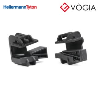 Giá đỡ cố định dây thít cáp - Cable tie mount for edge, black, 200pcs - Beam Clamp C-PA6GF30-BK