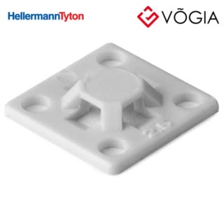 Giá đỡ cố định dây thít cáp - Cable tie mount for adhesive use, Wmax=27mm, white, 50pcs - MB2A-PA66-WH