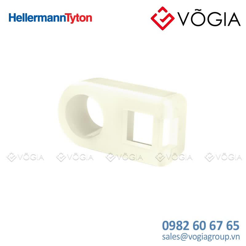 Giá đỡ cố định dây thít cáp - Cable tie mount for hole (round), Wmax=46mm, ∅71 mm, black, 100pcs - FH50-PA66-BK