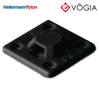 Giá đỡ cố định dây thít cáp - Cable tie mount for adhesive use, Wmax=27mm, black, 100pcs - MB2A-PA66-BK