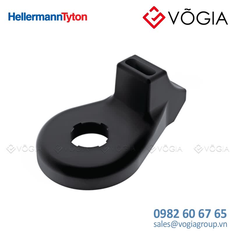 Giá đỡ cố định dây thít cáp - Cable tie mount for screw fixation, Wmax=86mm, ∅M10, M10 Screw, black, 100pcs - CL8-SB10-PA66W-BK
