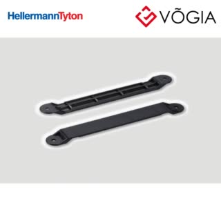 Giá đỡ cố định dây thít cáp - Cable tie mount for screw fixation, ∅49 mm, ∅M4, M4 Screw, black, 25pcs - HCS2025L-PA66HSW-BK