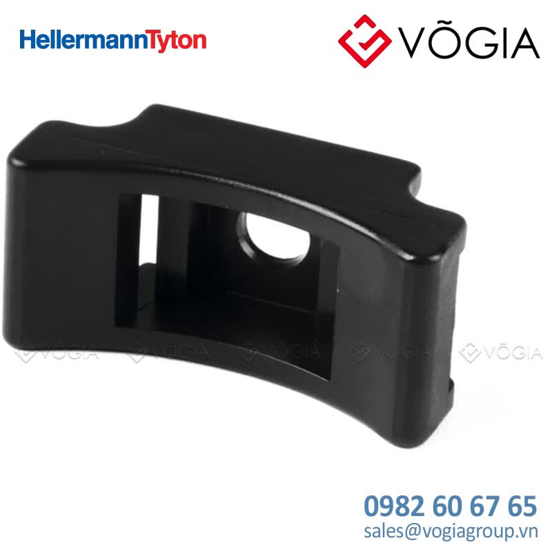 Giá đỡ cố định dây thít cáp - Cable tie mount for screw fixation, Wmax=130mm, ∅60 mm, M6 Screw, black, 100pcs - LKCSF1-PA66-BK