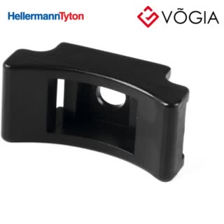 Giá đỡ cố định dây thít cáp - Cable tie mount for screw fixation, Wmax=130mm, ∅60 mm, M6 Screw, black, 100pcs - LKCSF1-PA66-BK