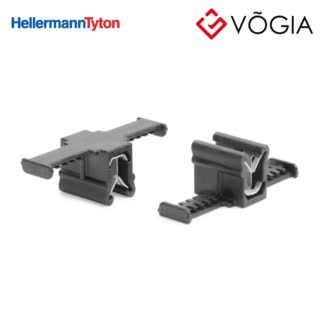 Phụ kiện cố định dây thít cáp - Bundling clip for edge, L=390mm, black, 500pcs - ATSBCEC35-PA66HIRHS-BK