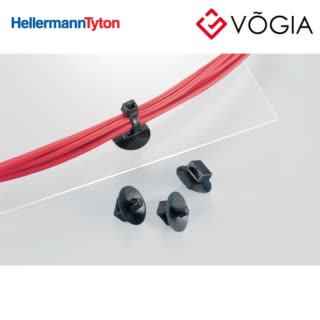 Phụ kiện cố định dây thít cáp - Cable tie mount for hole (round), Wmax=86mm, ∅63 mm, natural, 500pcs - SFC3-PA66-NA