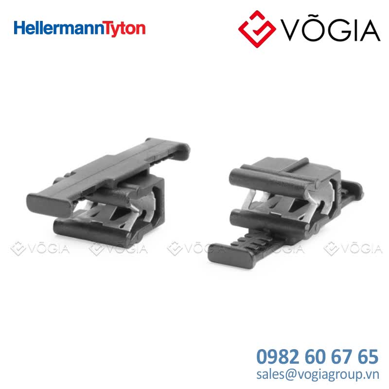 Phụ kiện cố định dây thít cáp - Bundling clip for edge, L=390mm, black, 500pcs - ATSBCEC37-PA66HIRHS-BK