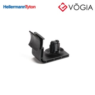 Phụ kiện cố định dây thít cáp - Bundling clip for hole (round), L=660mm, SO=320mm, black, 1000pcs - BCFTOVALAPILLAR-PA66HIRHSUV-BK