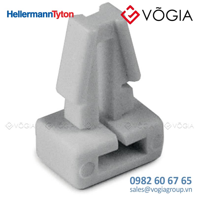 Phụ kiện cố định dây thít cáp - Cable tie mount for hole (round), Wmax=50mm, T=34mm, ∅635 mm, white, 50pcs - TM1SF-PA66-WH