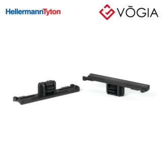 Phụ kiện cố định dây thít cáp - Bundling clip for hole (oval), L=400mm, black, 5000pcs - BC40FT62X122S-PA66HIRHS-BK