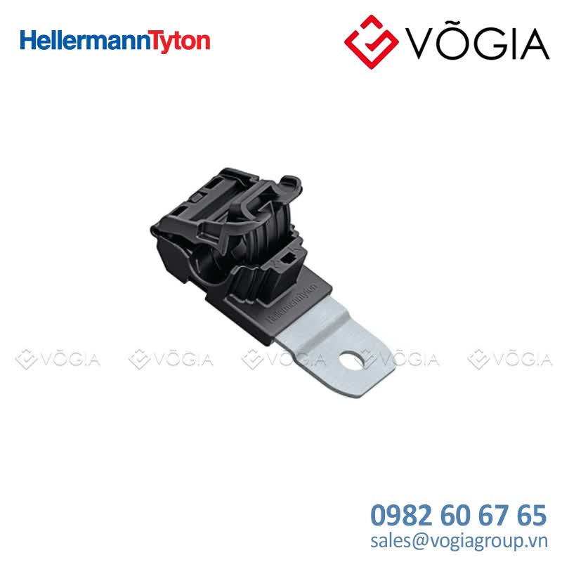 Kẹp cáp, đầu cố định cáp - P-clamp long, Dmin=62mm, Dmax=137mm, ∅1029 mm, 180°, black, 200pcs - RCA180LM10-PA66HIRHSUV/ST/ZN-BK